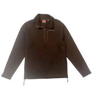 Merrell Polartec Quarter Zip Fleece Pullover Jacket Brown Womens Small